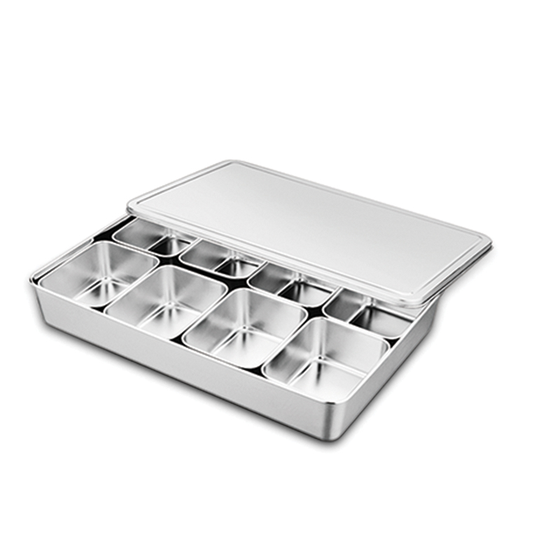 帶蓋八格調(diào)味盒